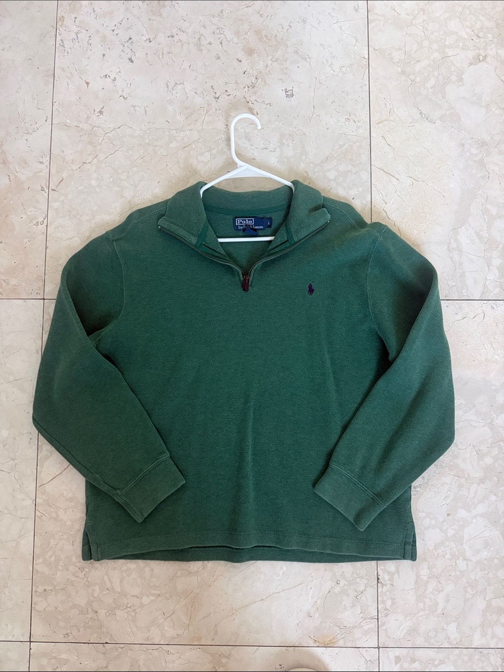 Polo by Ralph Lauren Dark Green Half-Zip Sweater